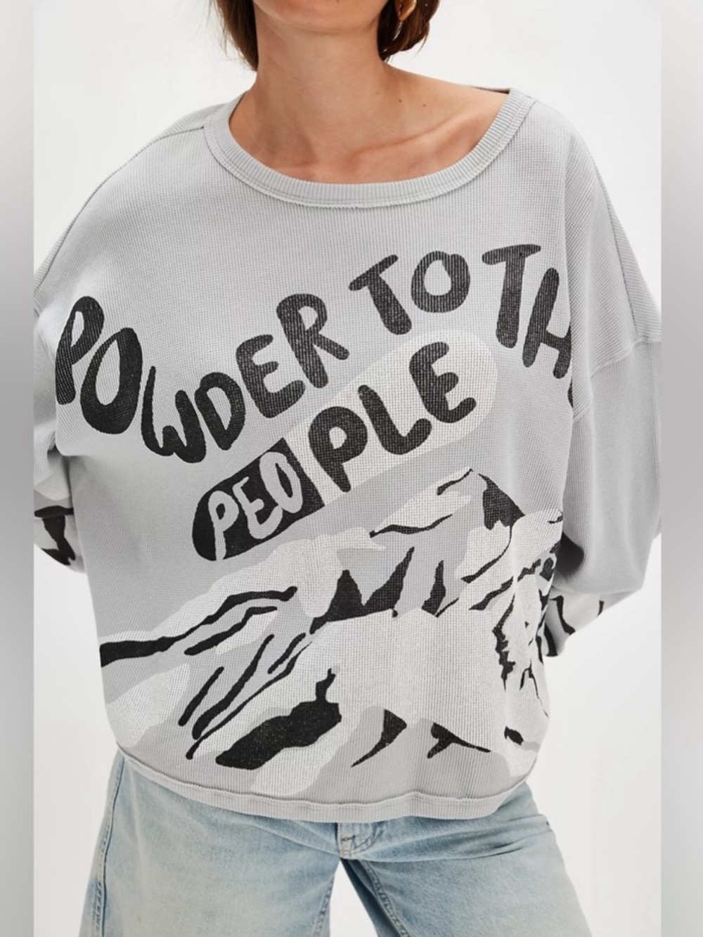 Free People x Ragabond Powder To The People Thermal Tee